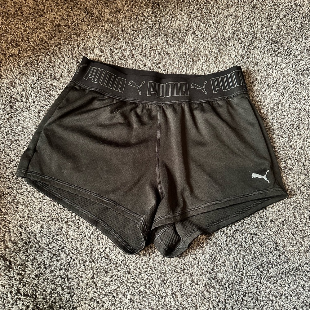 Puma Women's Black Athletic Shorts